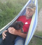 Alan Quinn chilling in hammock