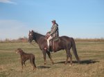 Tracy Riding Joey with Roux